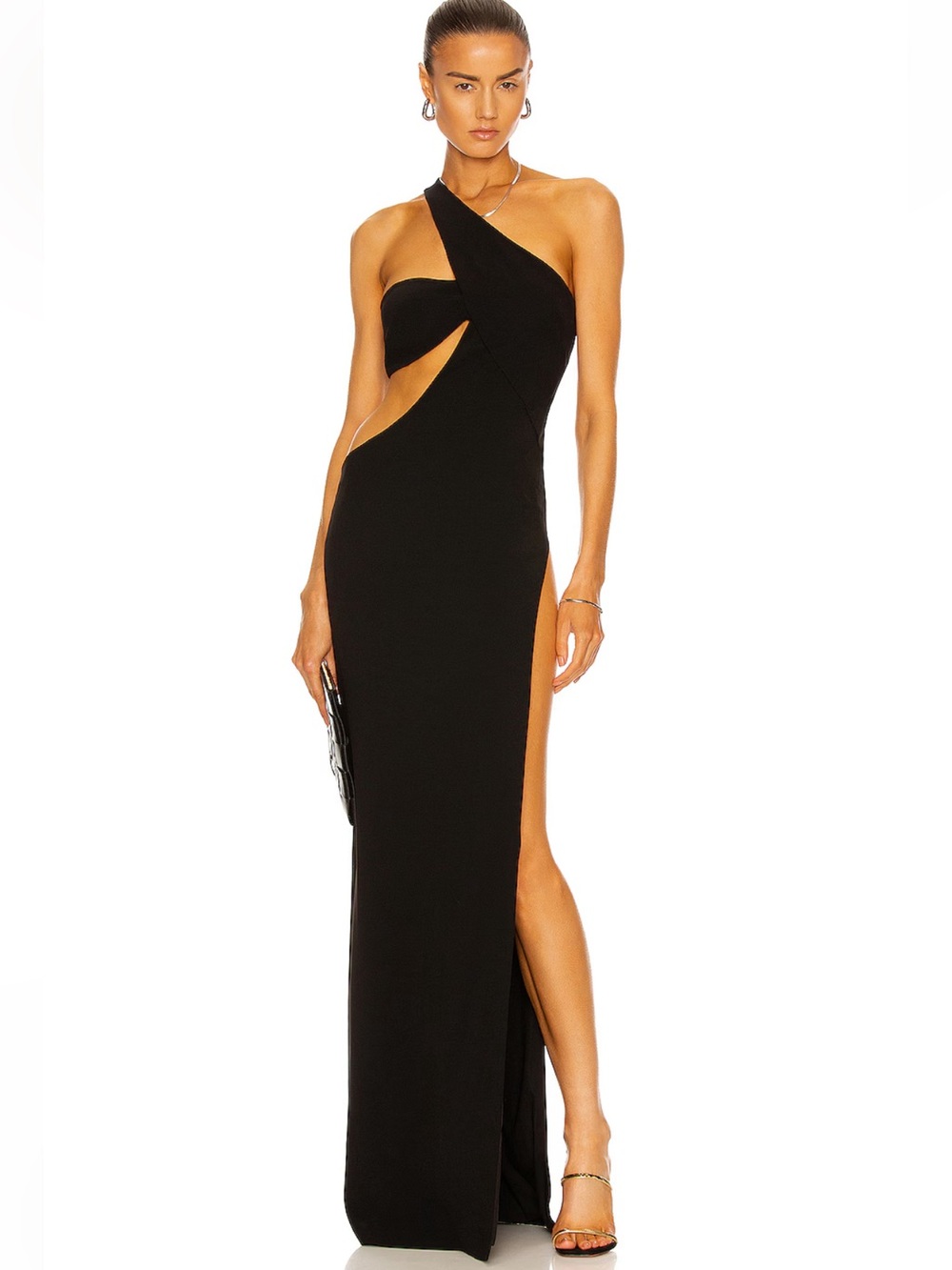 MONOT
Cutout One Shoulder Maxi Dress